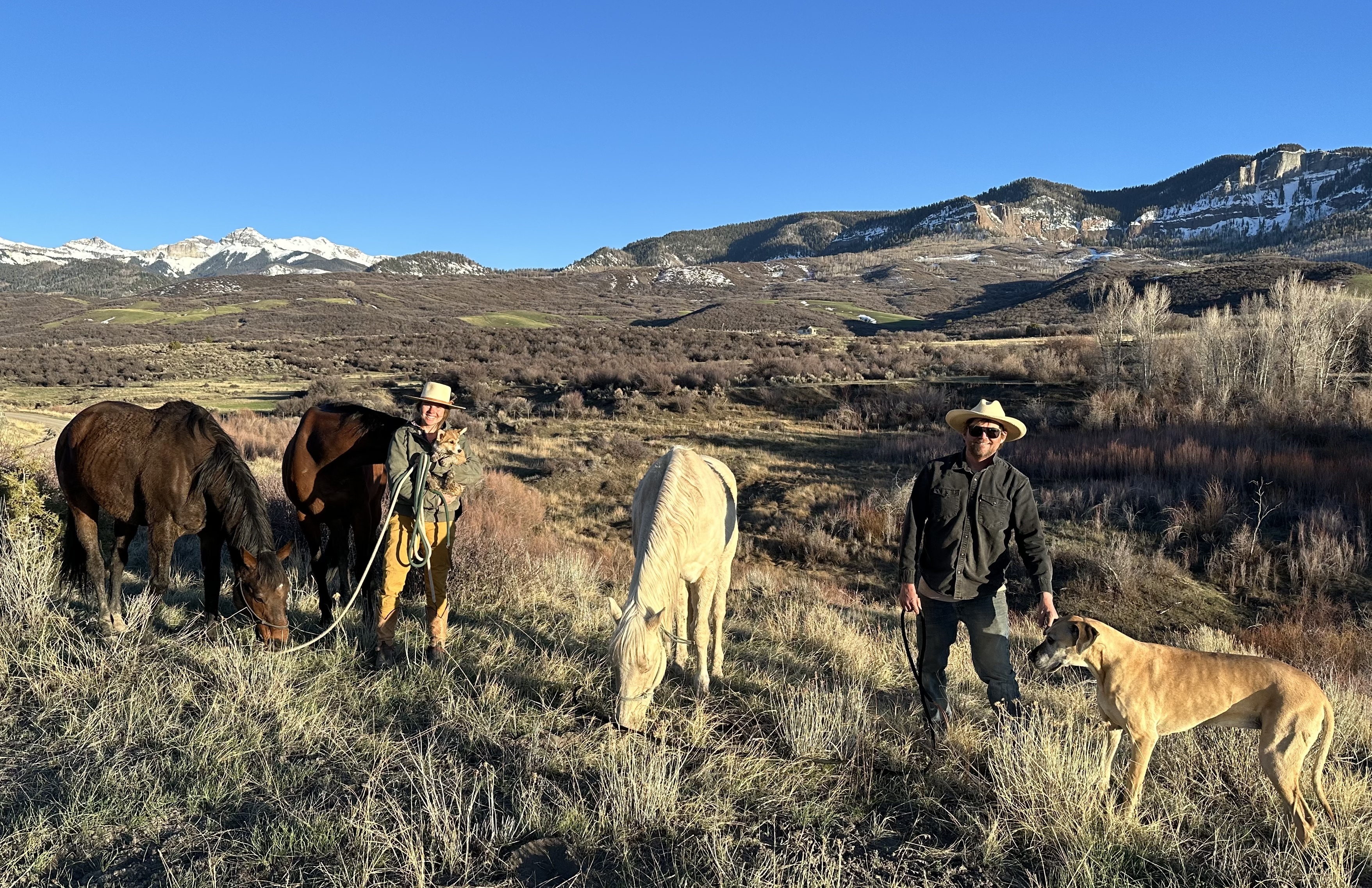 Andrew and Elly, founders of Ridgeline Legacy Properties, Ridgway Colorado